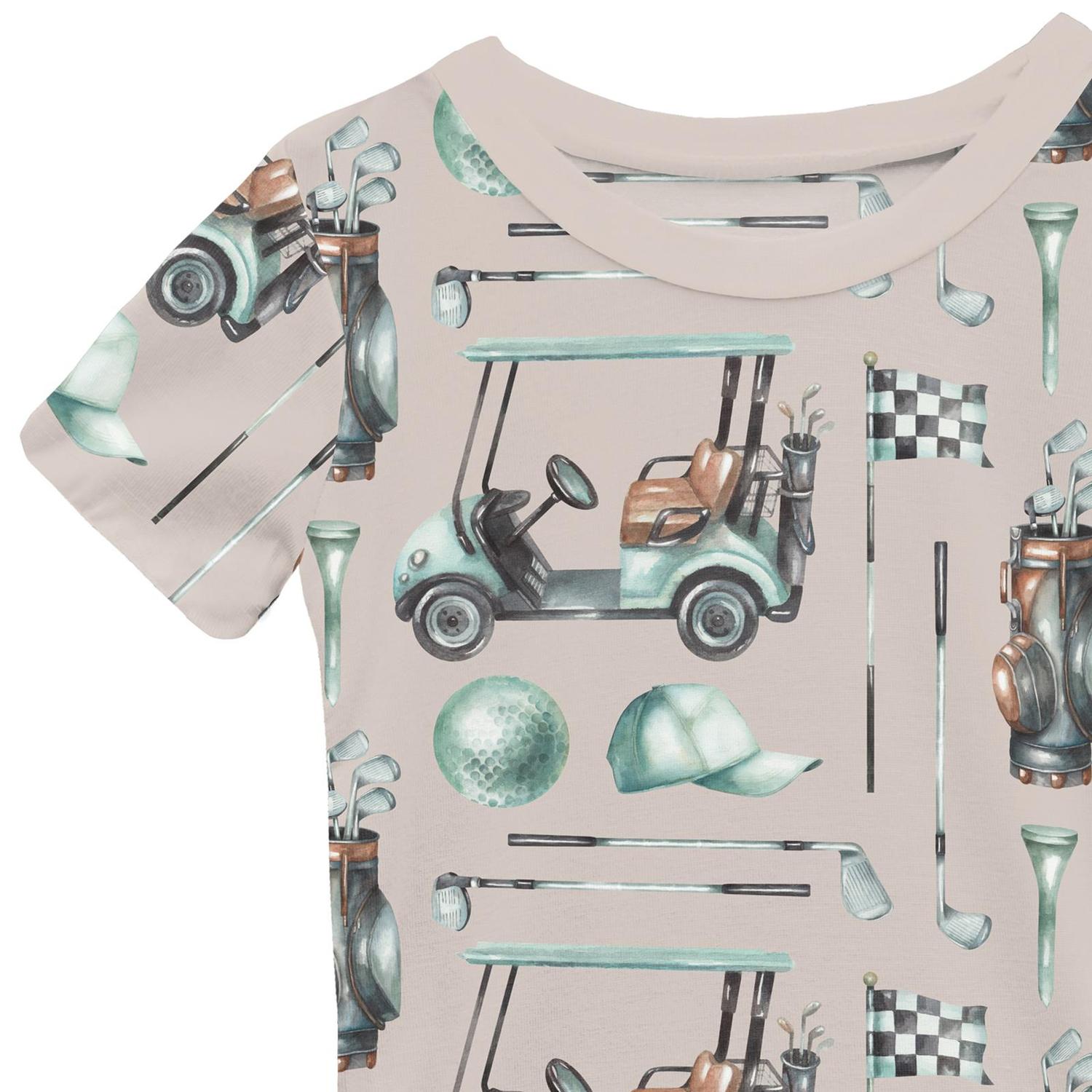 Kickee - Kids' Short Sleeve Pajama Set With Shorts