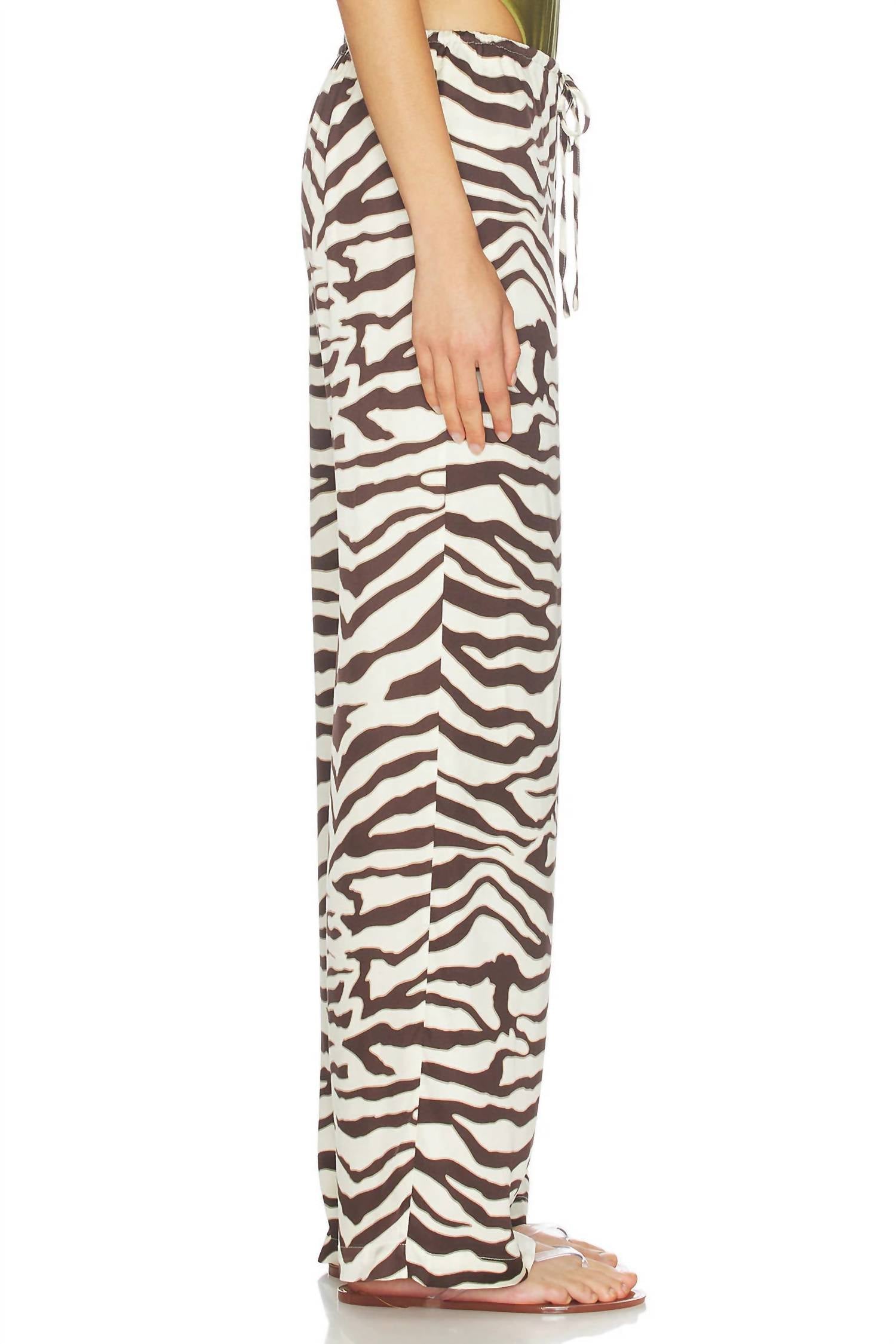 Rails Espresso Zebra Damani Pants in beige - women's pants - alternate view