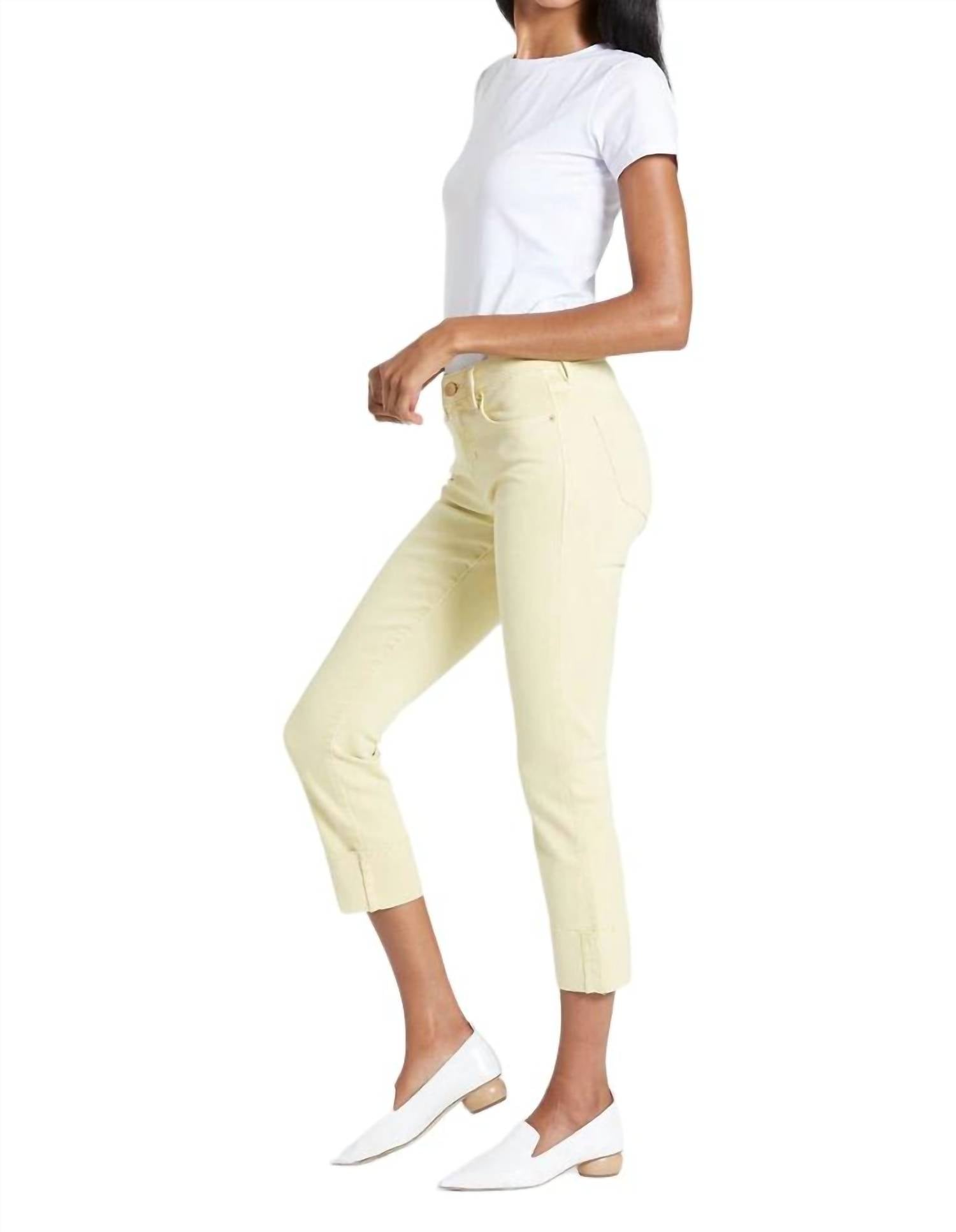 Dear John Denim - BLAIRE HIGH RISE CUFFED SLIM STRAIGHT JEANS