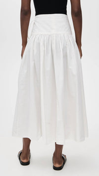 APIECE APART Angeli Maxi Skirt in cream - women's skirt - alternate view