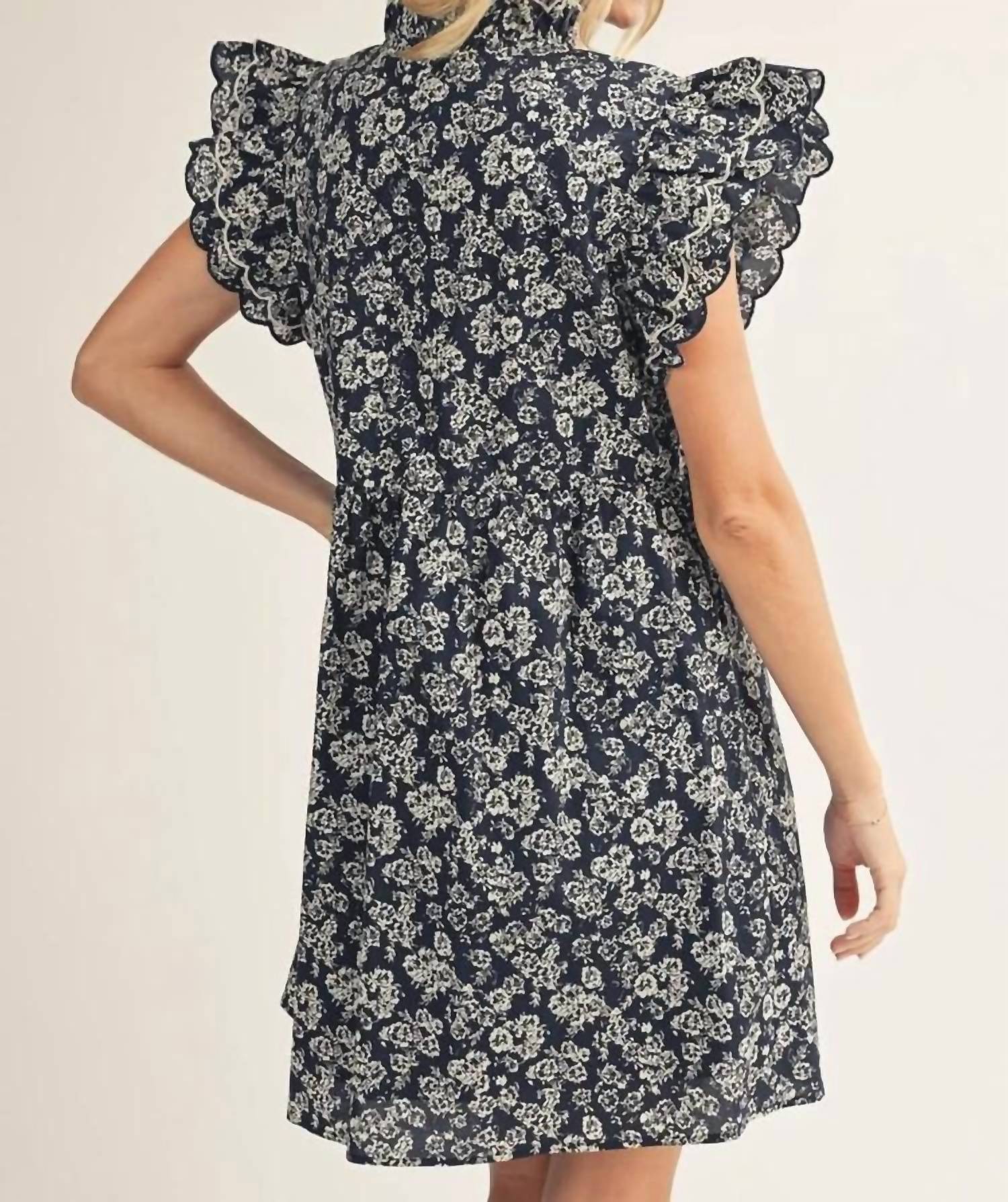 Jodifl - Embroidered Scallop Dress