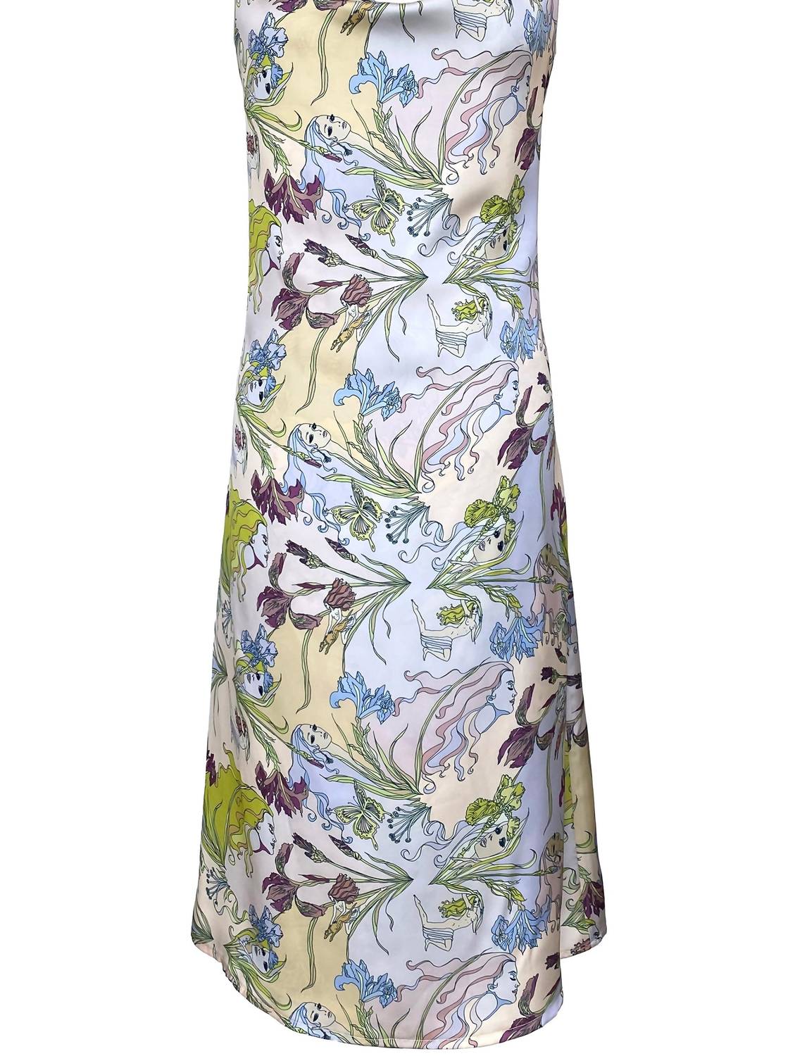Candice Held - Helena Reversible Satin Midi Slip Dress