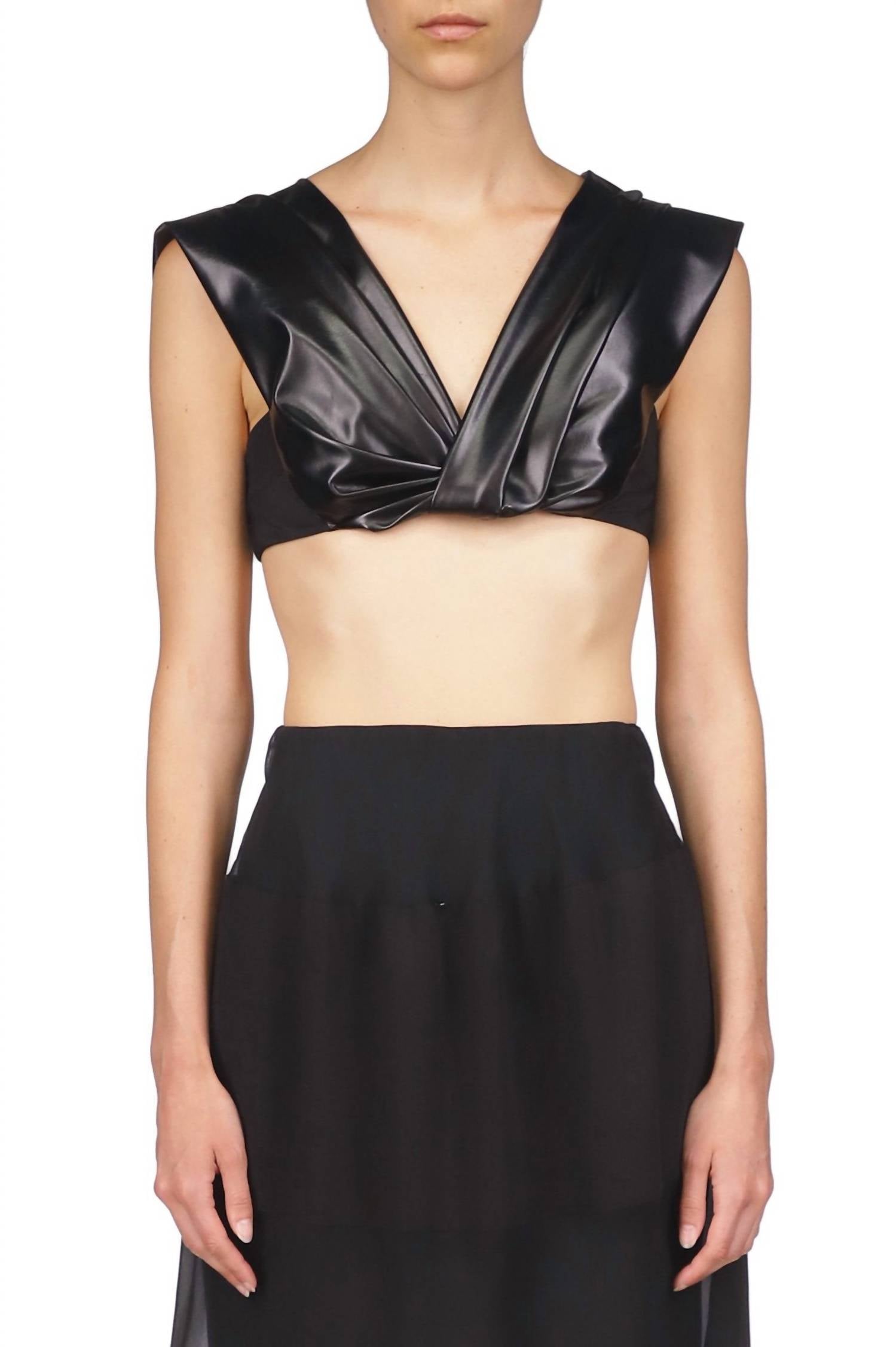 Marina Moscone - Twist Halter Bralette Top