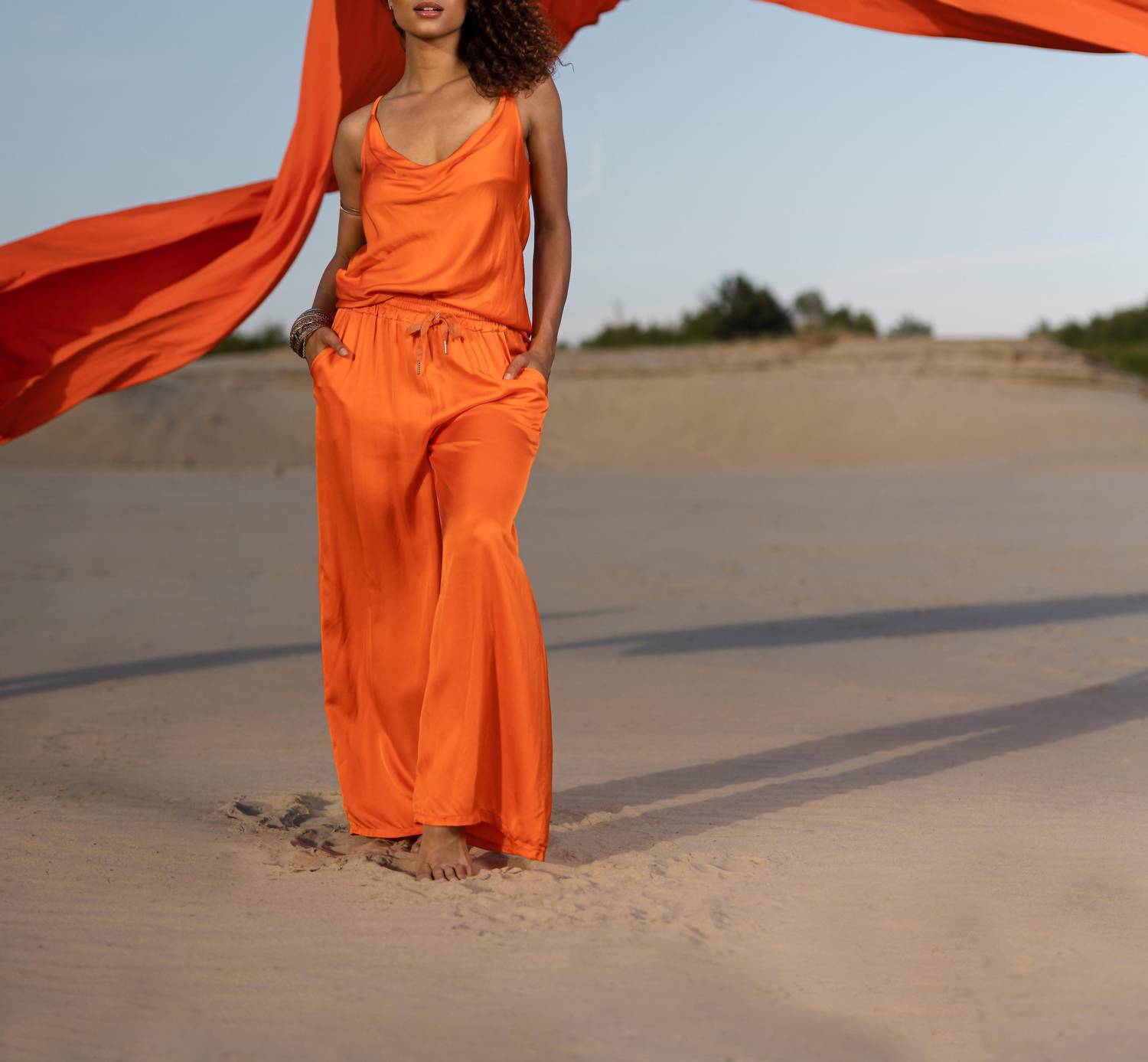 Made In Italy - Wide Leg Palazzo Pants