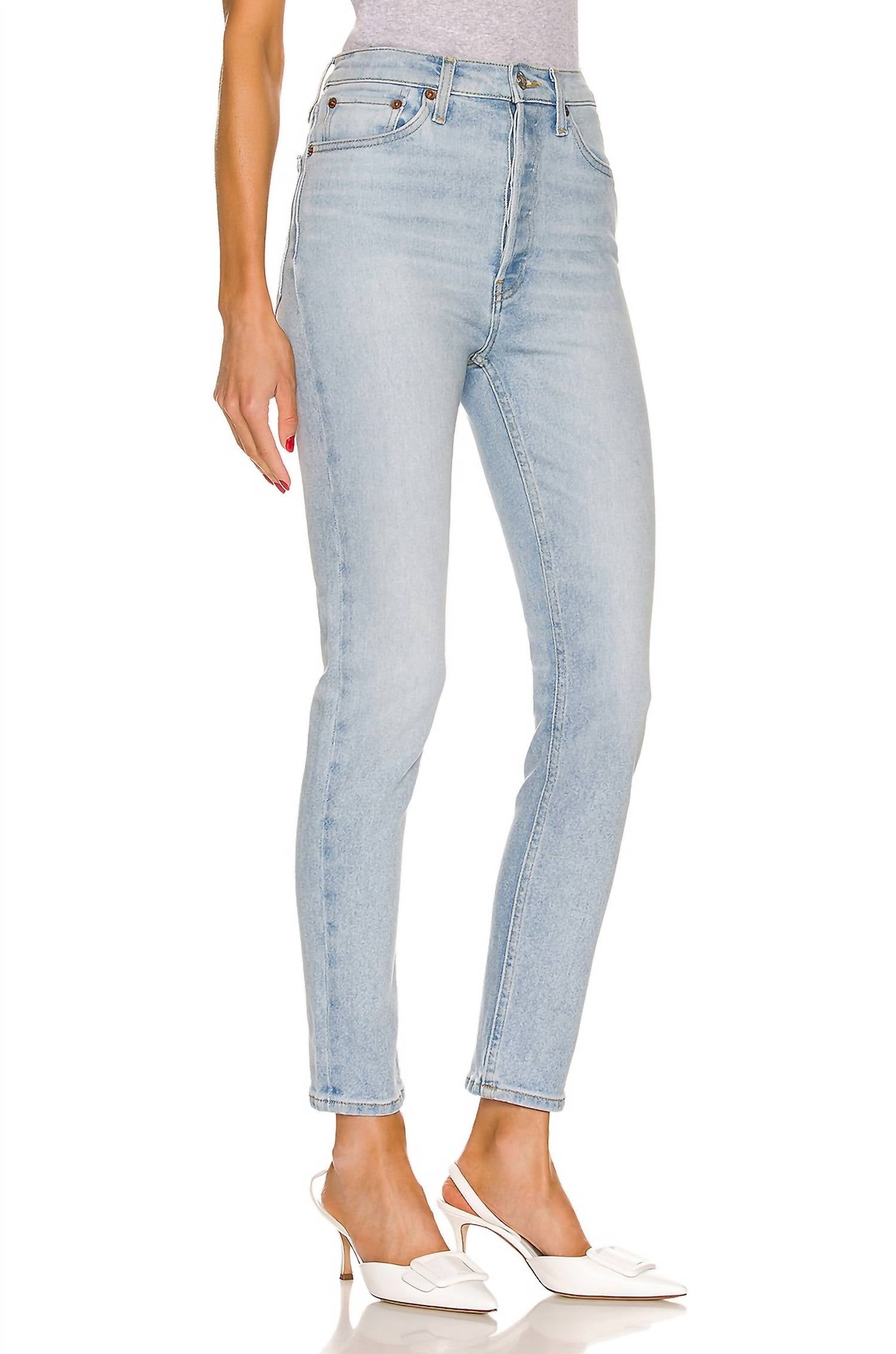 Re/Done - 90's Ultra High Rise Skinny Jeans