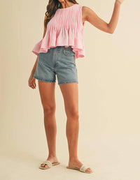 Anniewear - Pintuck And Run Top