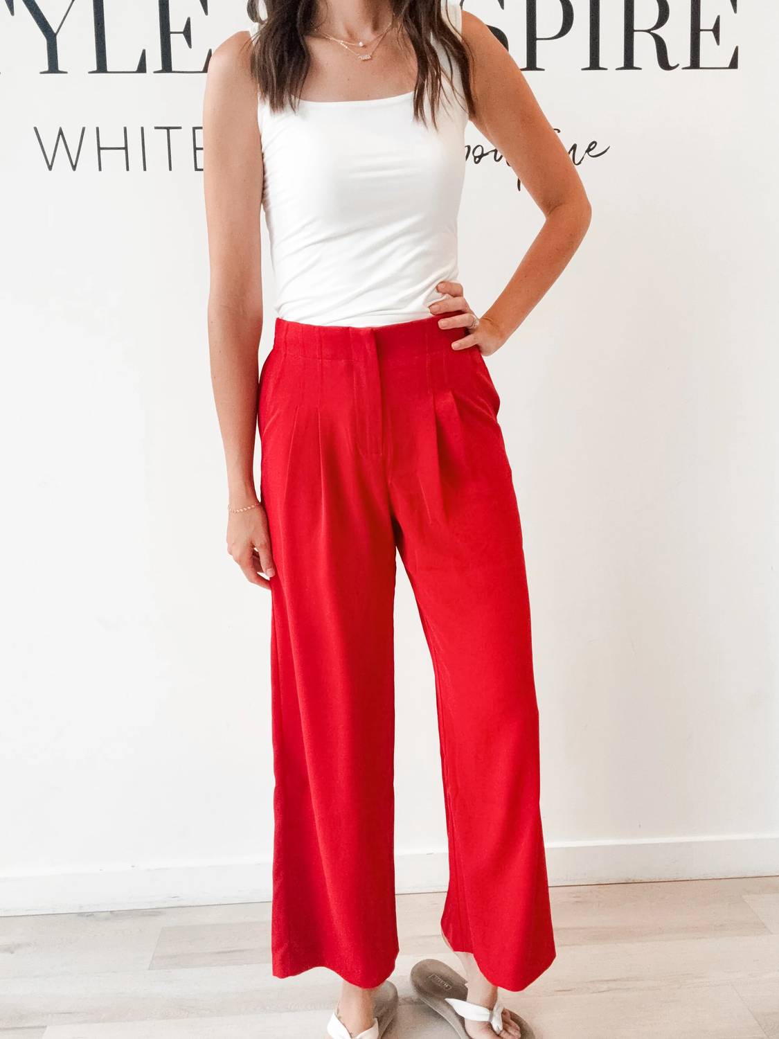 Skies Are Blue - Ginnie Luxe Wide Leg Pants