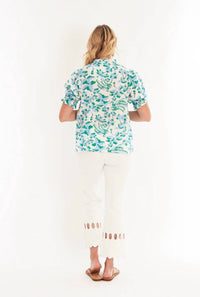 CK BRADLEY Cayman Top in white floral - women's blouse - view 4
