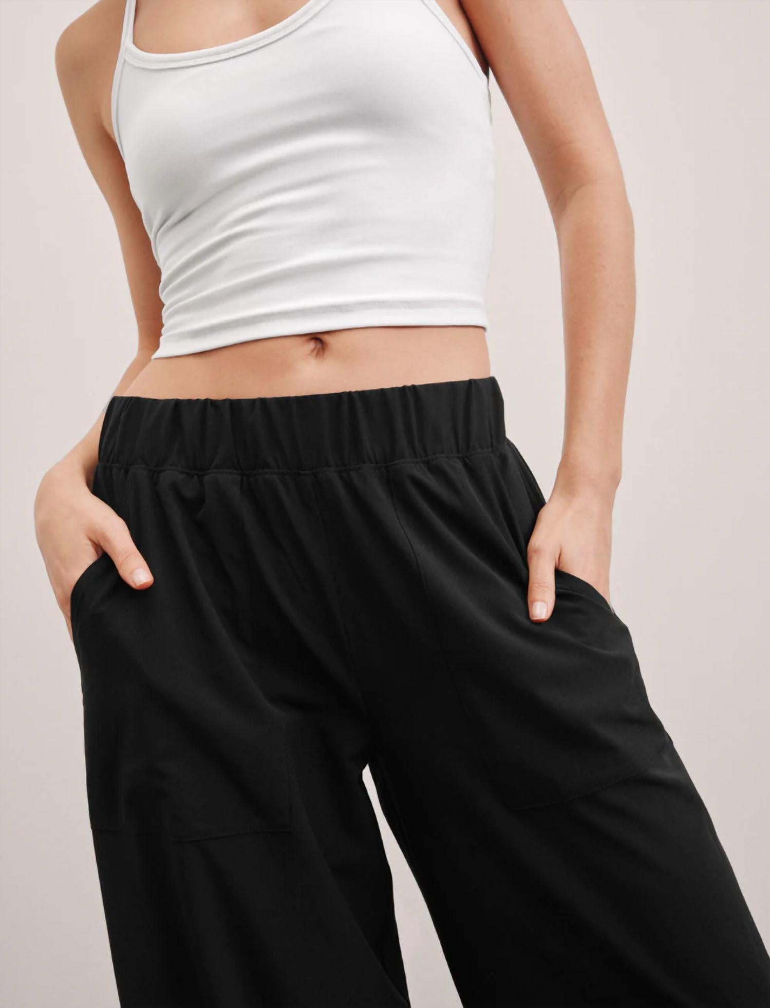 BEYOND YOGA Easy Wide Leg Pant in true black 1 - women's pants - view 4