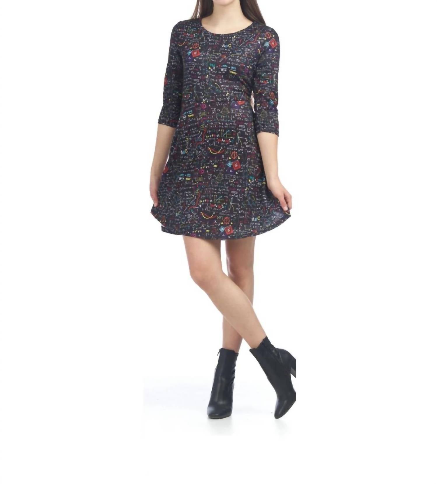 Papillon - Science Print Sweater Dress