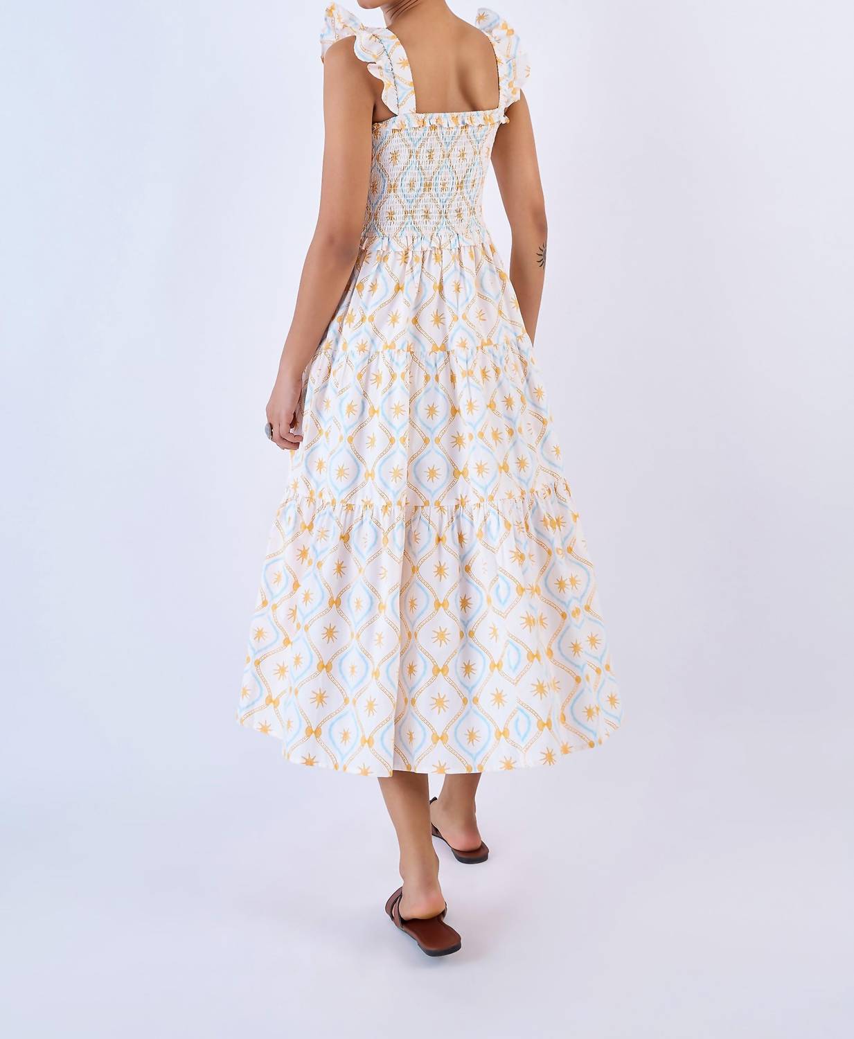 Beyond By Vera - Mia Tiered Ruffle Midi Dress