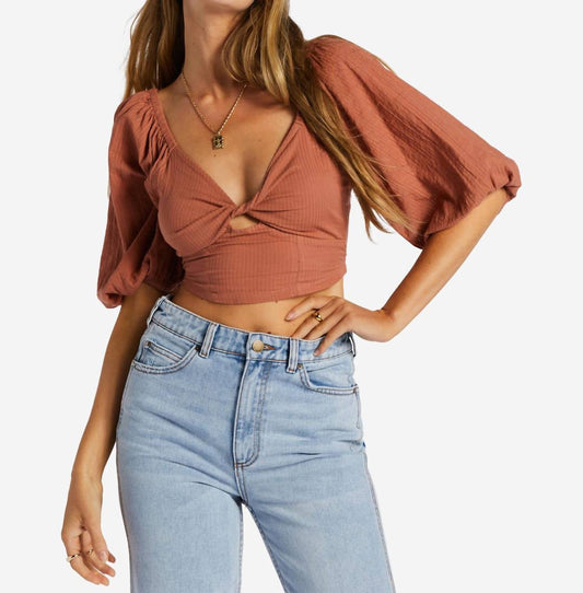 Billabong - Del Sole Puff Sleeves Top