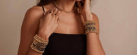 100% Beads - Women's Hematite Beaded Bracelet
