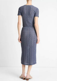 Vince - Floral Smocked Midi Skirt