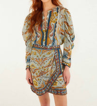 Farm Rio - Mosaic Garden Mini Skirt