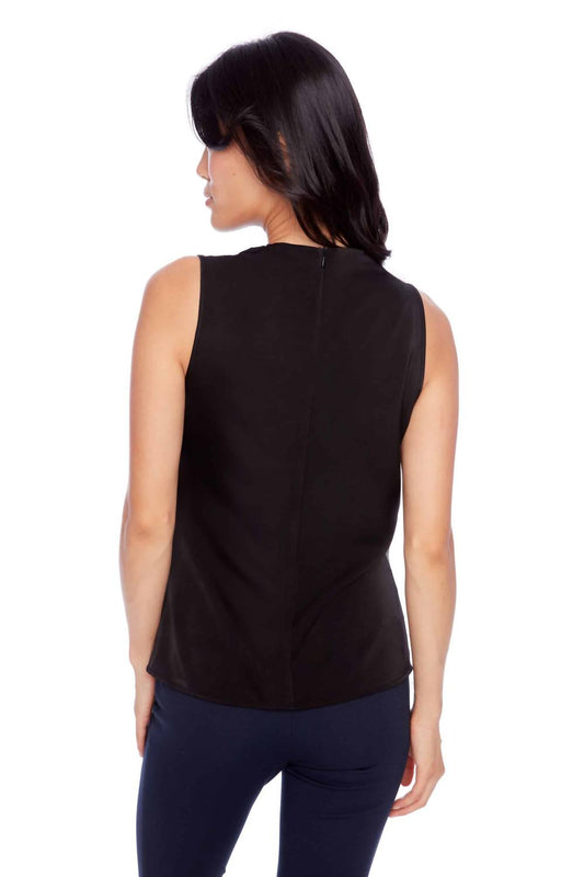 I Love Tyler Madison - Veronica Belize Satin Sleeveless Top