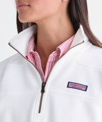 vineyard vines Kentucky Derby Surf Terry Shep Shirt in white - women's long sleeve top - view 4