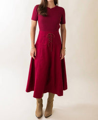 Mint Exclusives - Lace Up Midi Dress