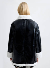 French Connection - Women's Ajani Polyurethane Faux Fur Coat