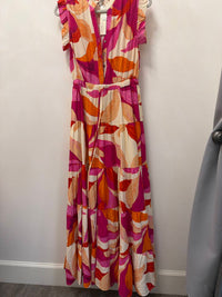 Pinch - Leaf Print Button Down Dress