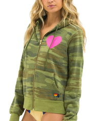Aviator Nation - Heart 2 Zip Hoodie