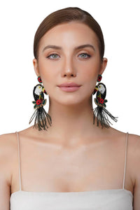 America & Beyond - Women's Toucan Beaded Earrings