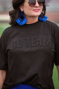 Jess Lea - Go Team Embossed Oversized Tee