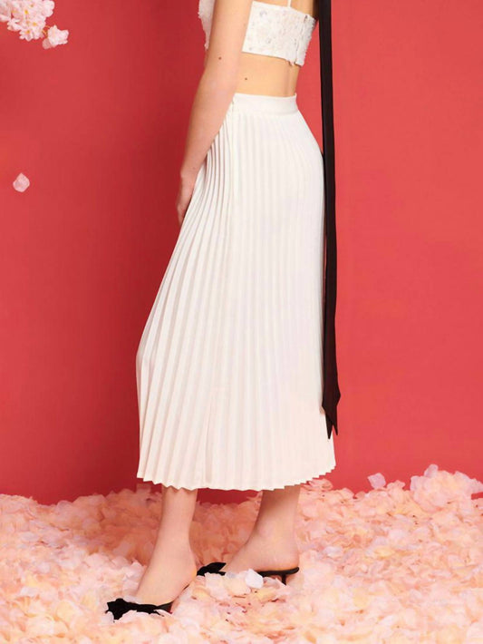 Ghospell - Carolina Pleated Midi Skirt