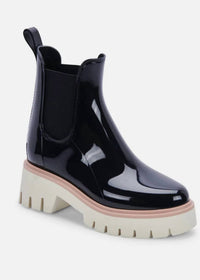 Dolce Vita Women's Waterproof Patent Boot in black - women's shoe