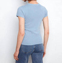 Charlie B - Tencel Rib Crew Neck T Shirt