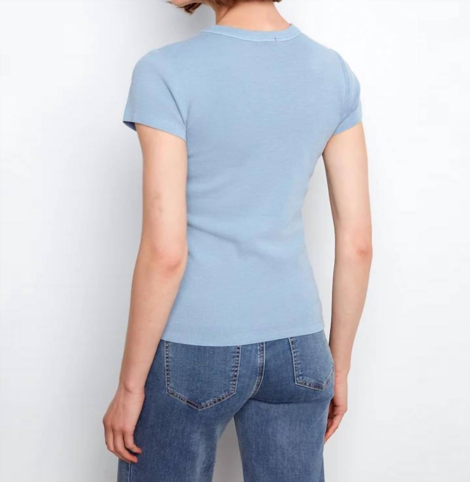 Charlie B - Tencel Rib Crew Neck T Shirt