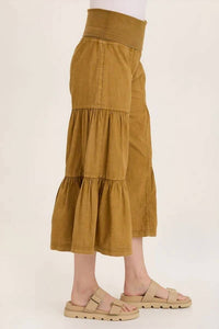 Xcvi - Linen Side-tier Palazzo Pants