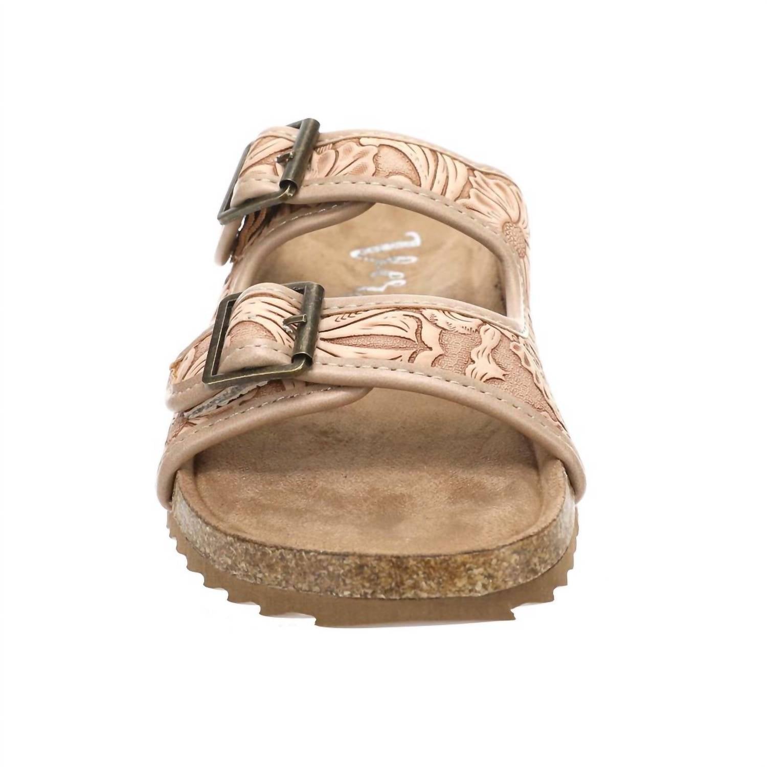 Very G - Women's Tooled Double Buckle Sandals