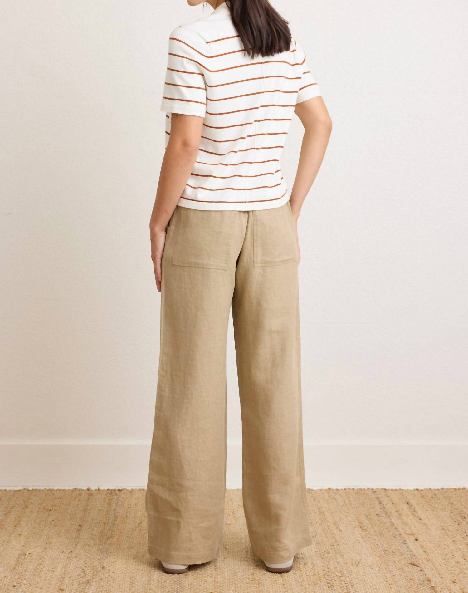 Not Monday - Serena Linen Wide Leg Pant