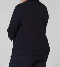 Minnie Rose - Cotton Blend Shrunken Blazer - Plus Size
