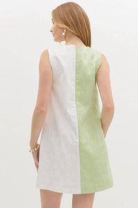entro Ainsley Mini Dress in green - women's dress - alternate view