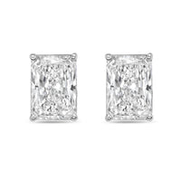 Diana M Jewels - Women's Radiant Lab-grown Diamond Stud Earrings (5.00 Tcw) - Statement