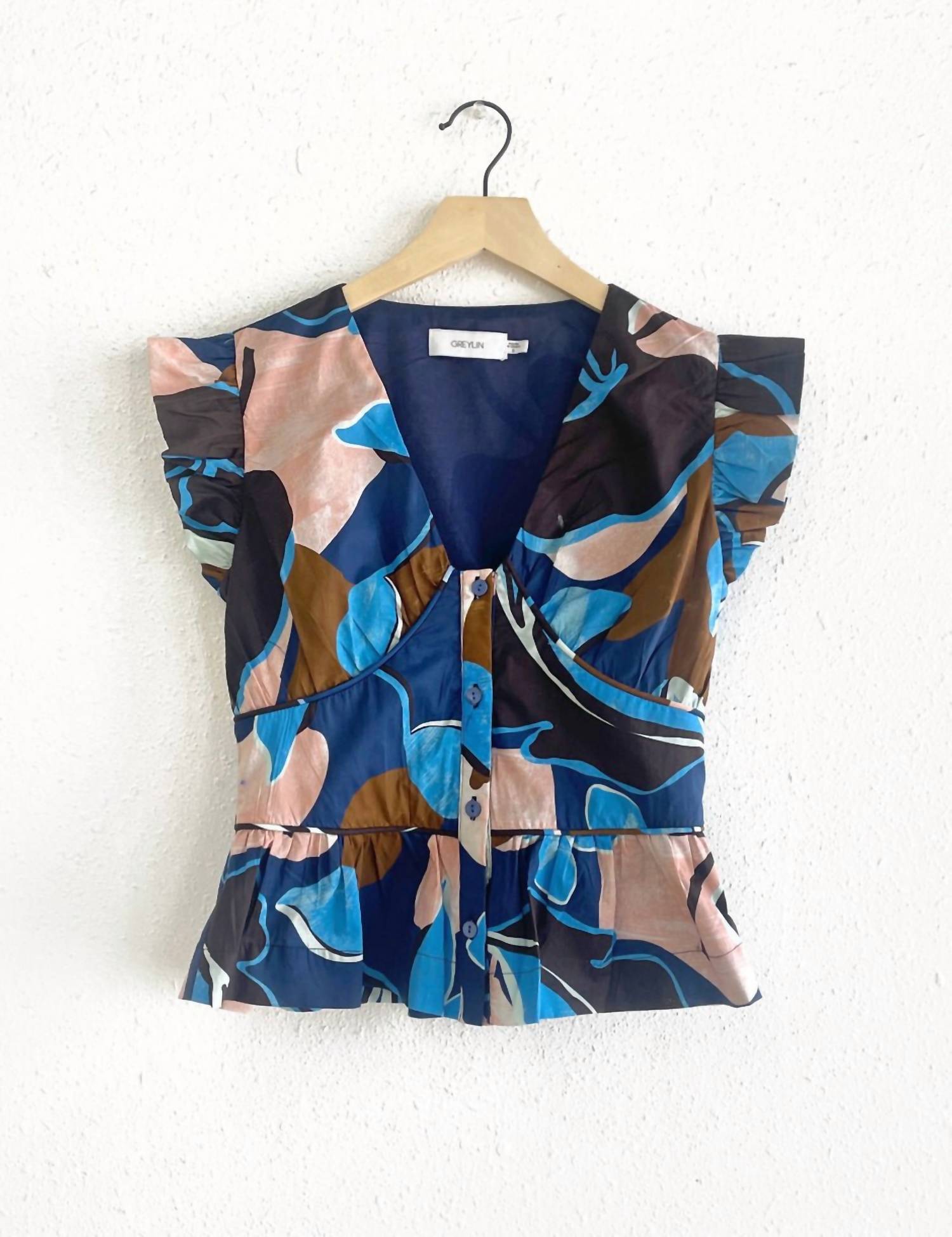 Greylin - Sarina Poplin Top