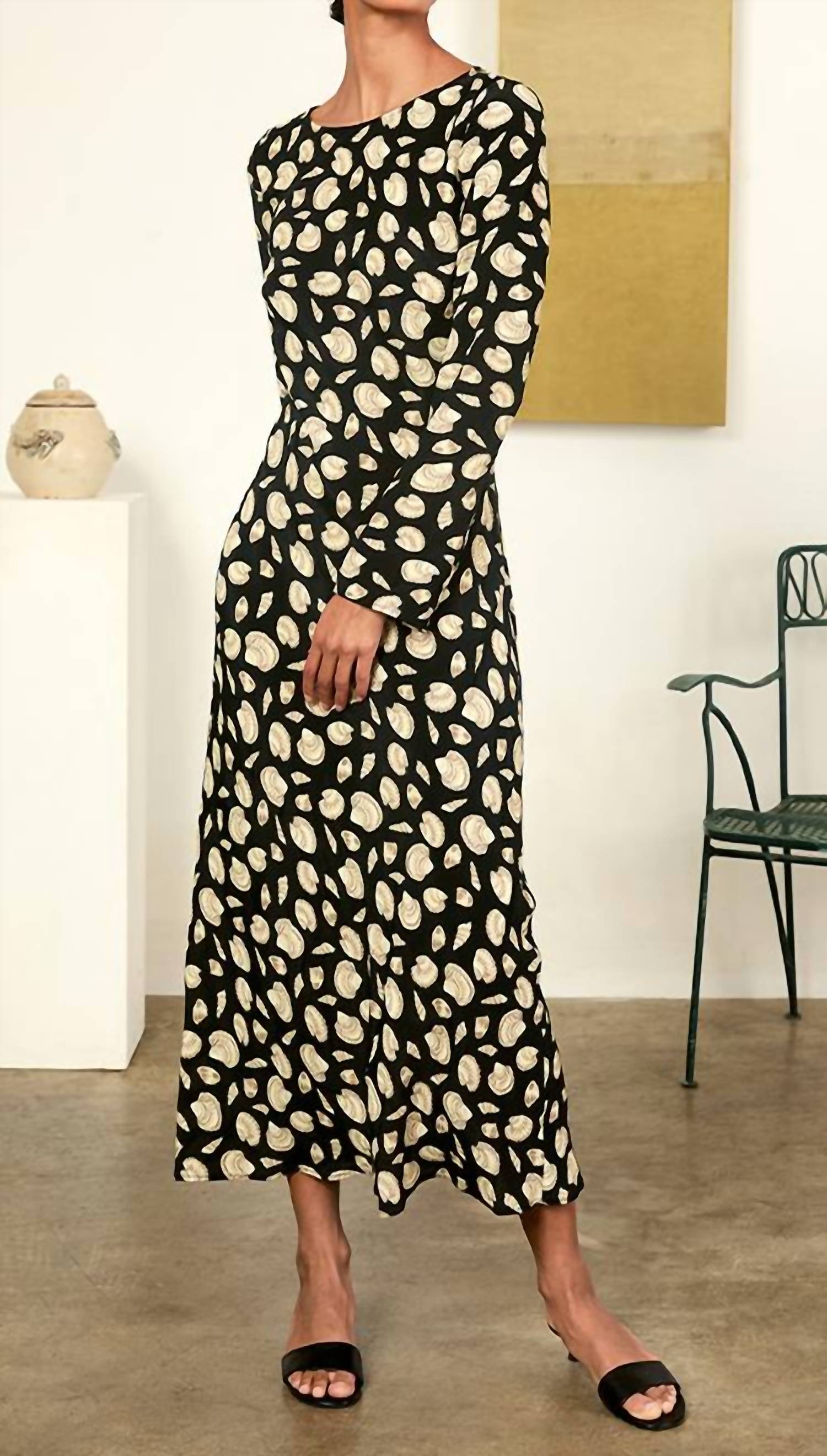 CIAO LUCIA Gaia Long Sleeve Midi Dress in shell - women's dress - view 5