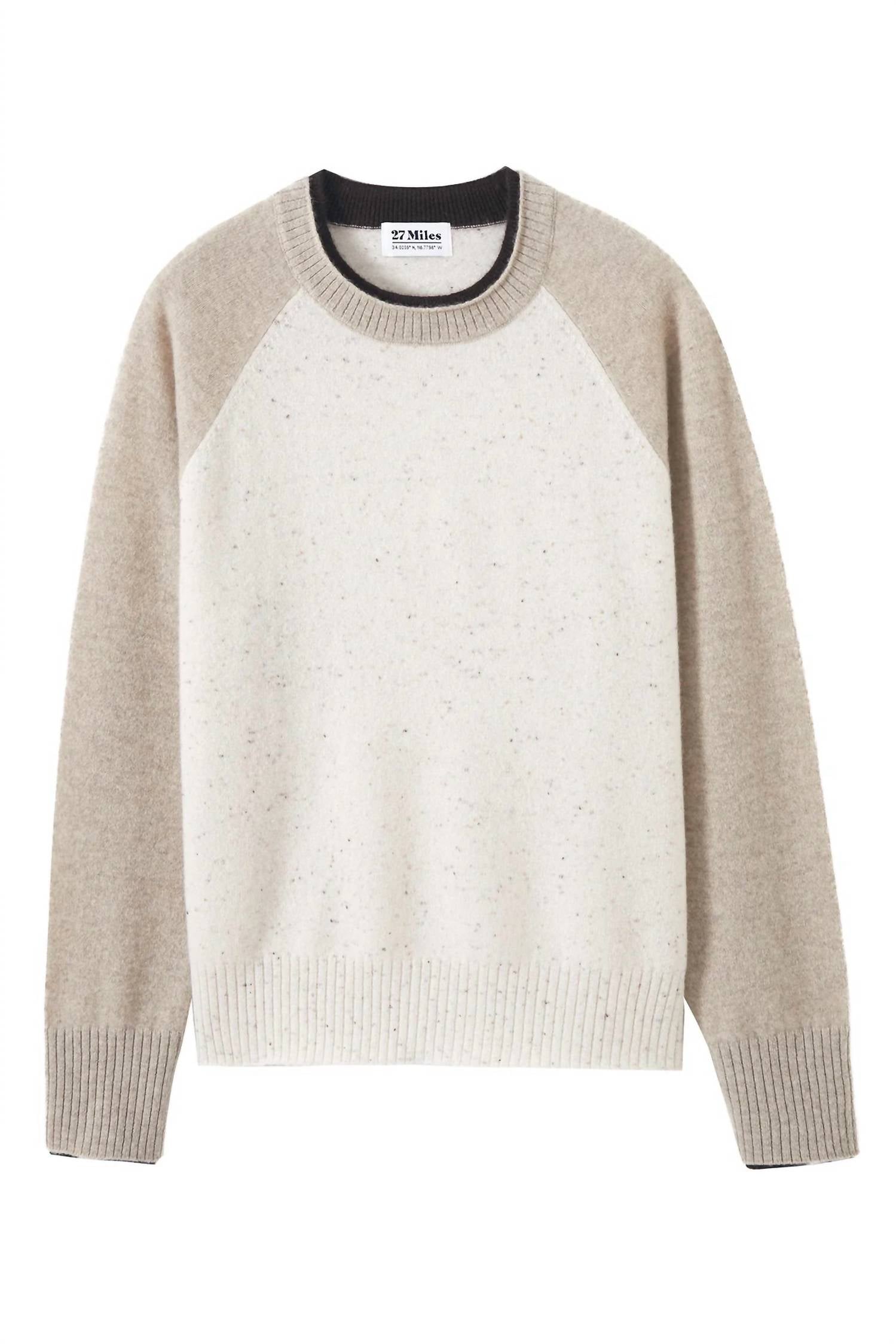27 Miles Malibu - Proctor Cashmere Baseball Pullover