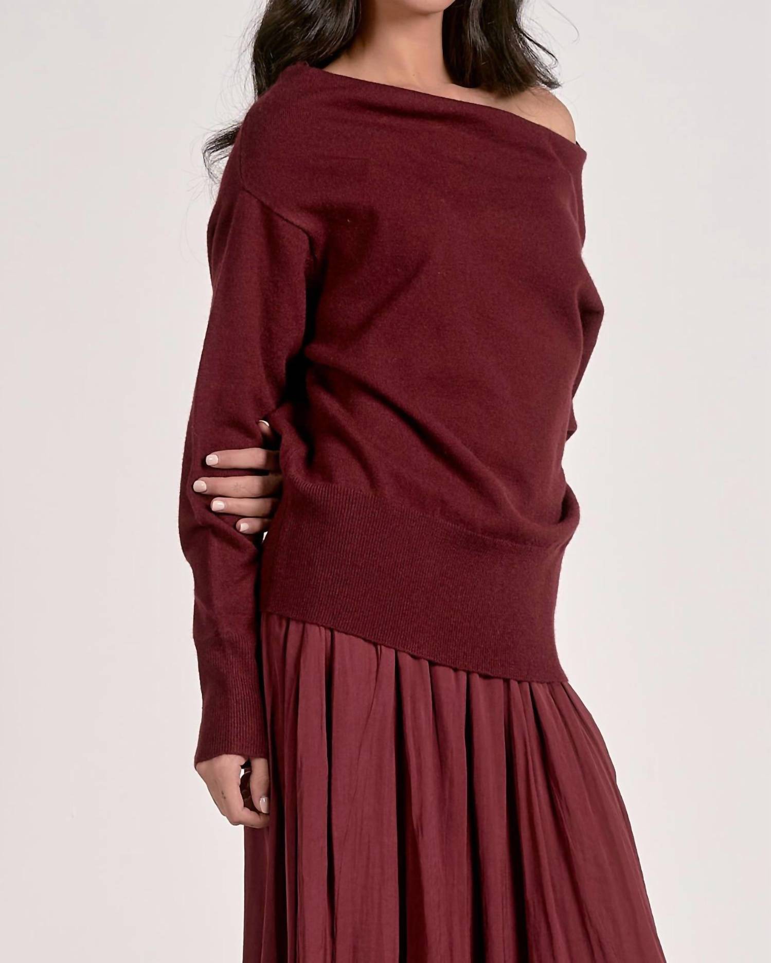 Elan - Off The Shoulder Sweater