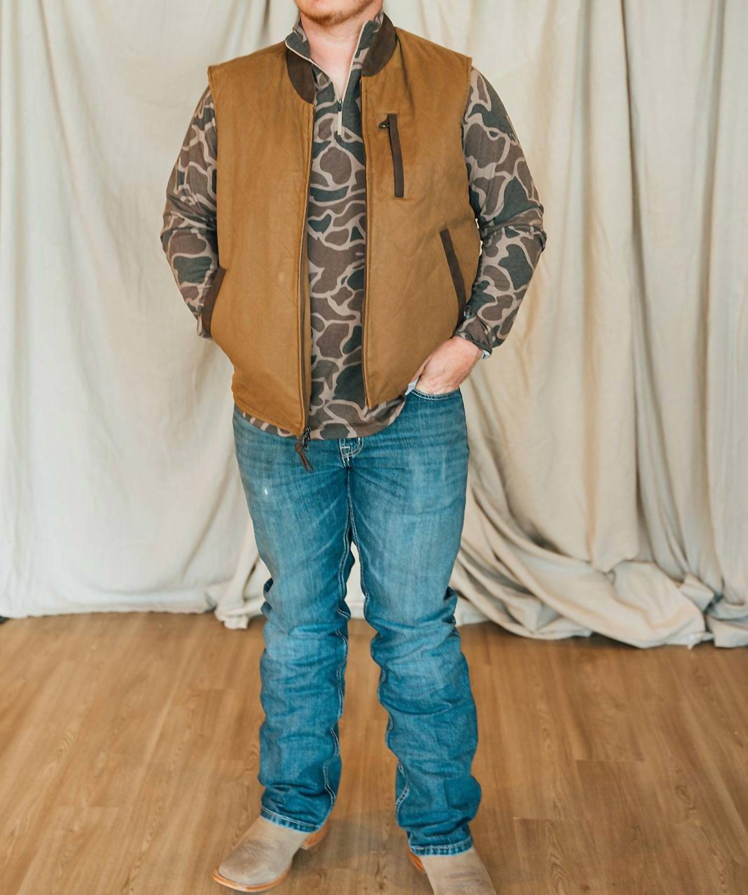 Over Under - Duck Camo 1/4 Zip Pullover