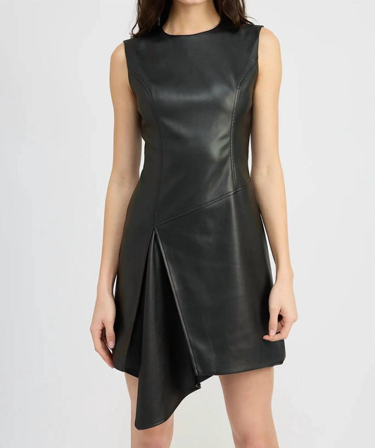 En Saison - Mya Leather Mini Dress