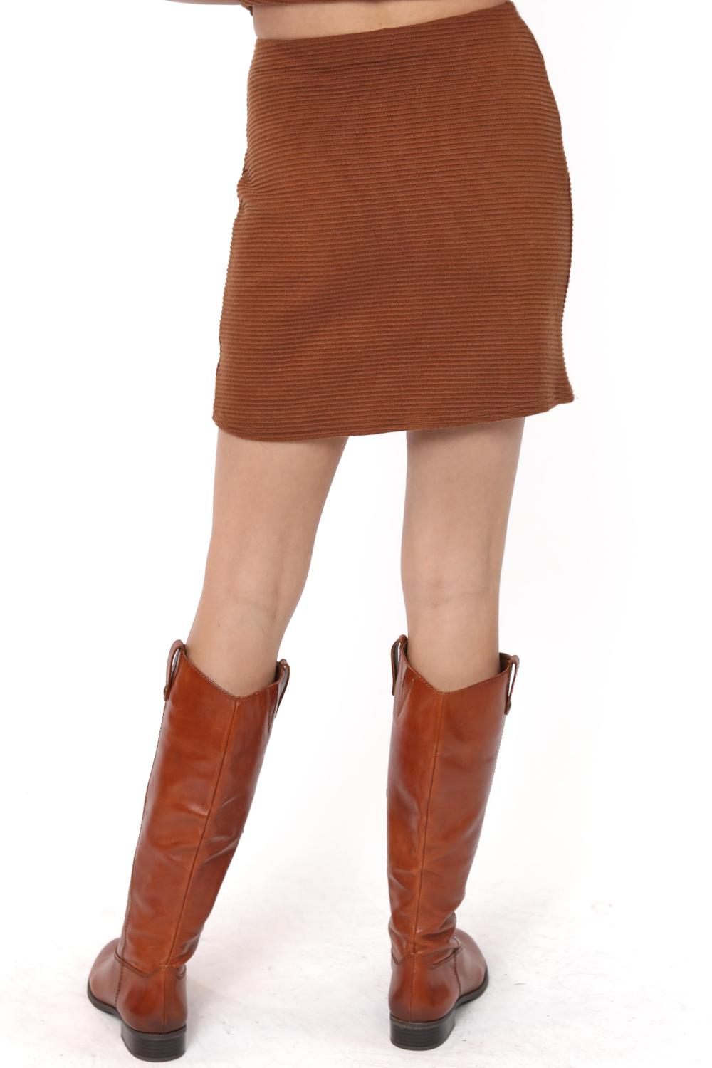 Sadie & Sage - On A Stroll Knit Mini Skirt