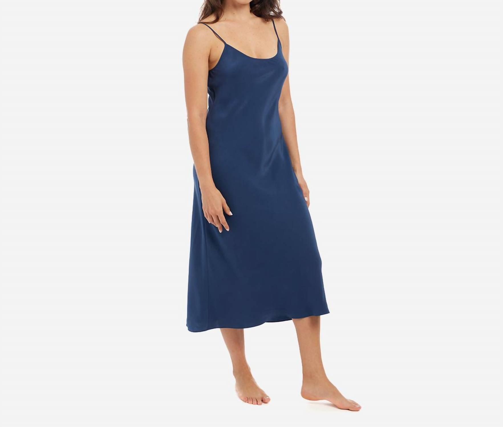 Washable Silk Midi Slip Dress