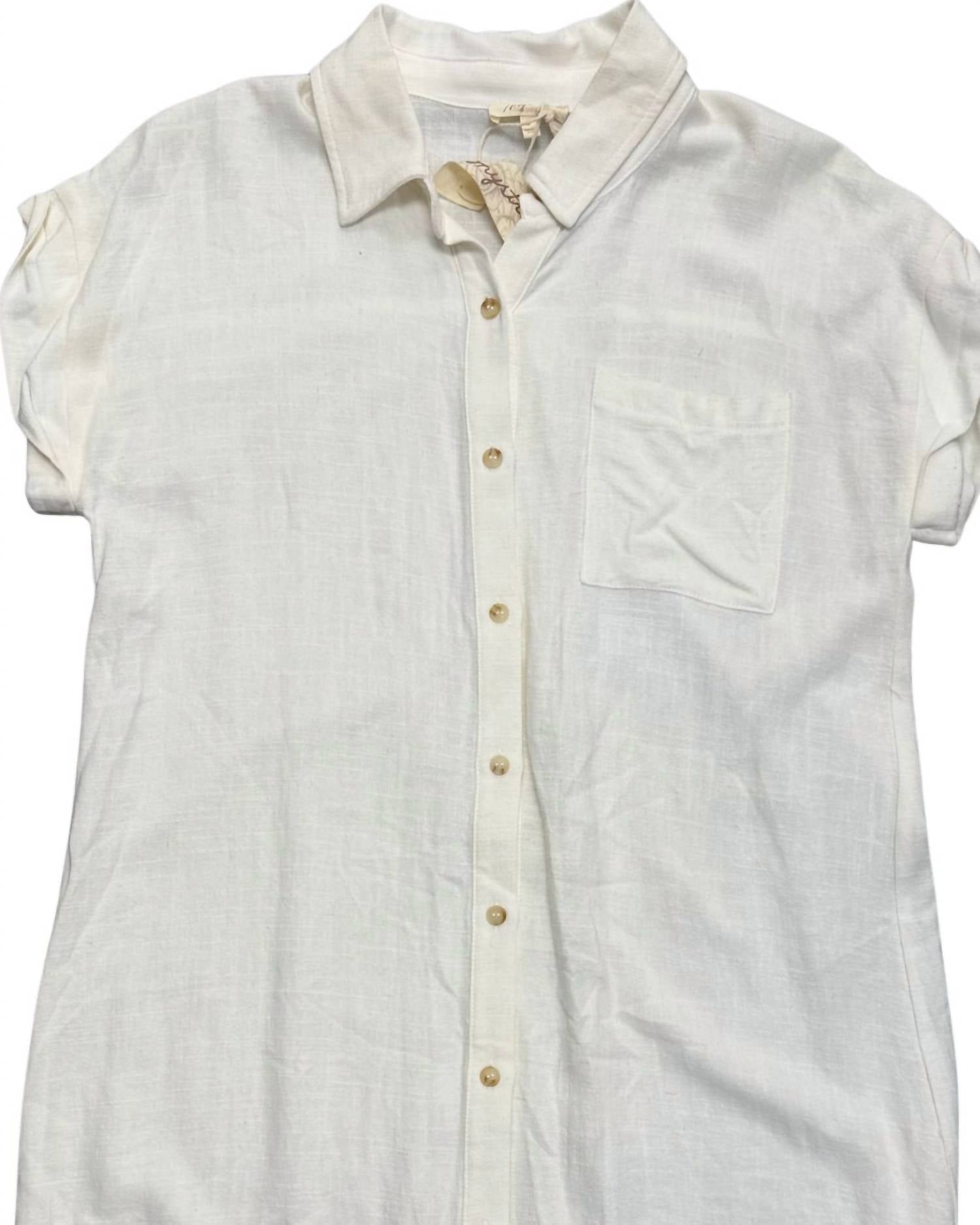 Mystree - Women's Linen Short Sleeve Dress