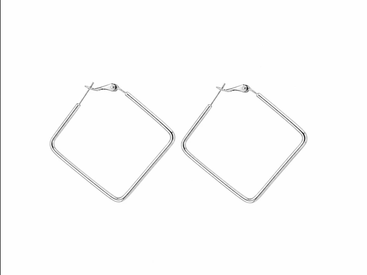 No Whining Designing - Women's Skinny Rectangle Earrings
