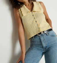 Nation Ltd - Rae Collared Tank Top