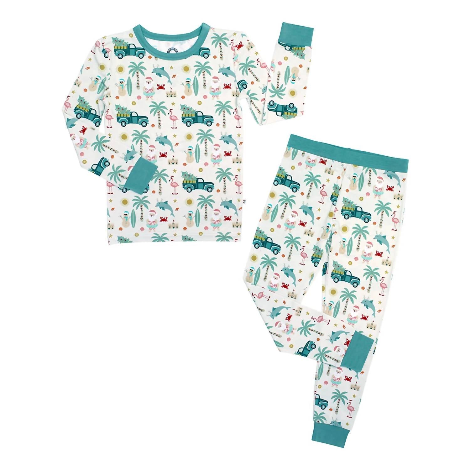 Emerson And Friends - Coastal Christmas Bamboo Long Sleeve Pajama Set