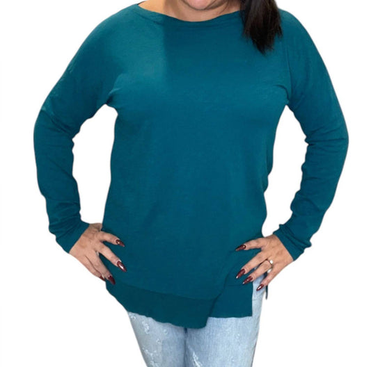 Bobi - Split Hem Long Sleeve Tee